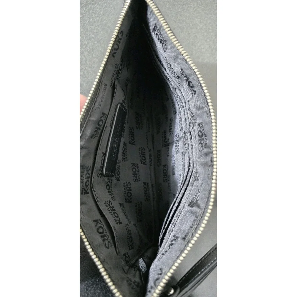 NEW‎ Michael Kors Jet Set Quilt Envelope Trifold Leather Wallet Wristlet Clutch - Picture 5 of 11